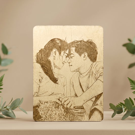 Personalized Wooden Ref Magnet (5x7cm)